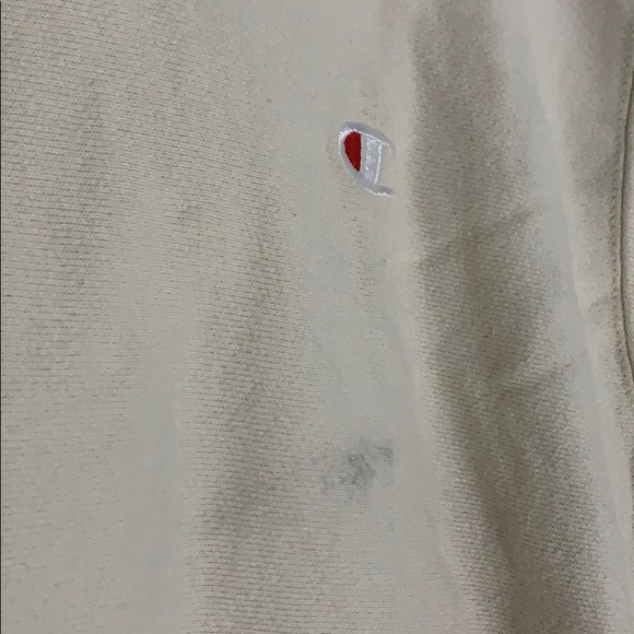 Peach/cream reverse weave champion hoodie - Picture 3 of 3